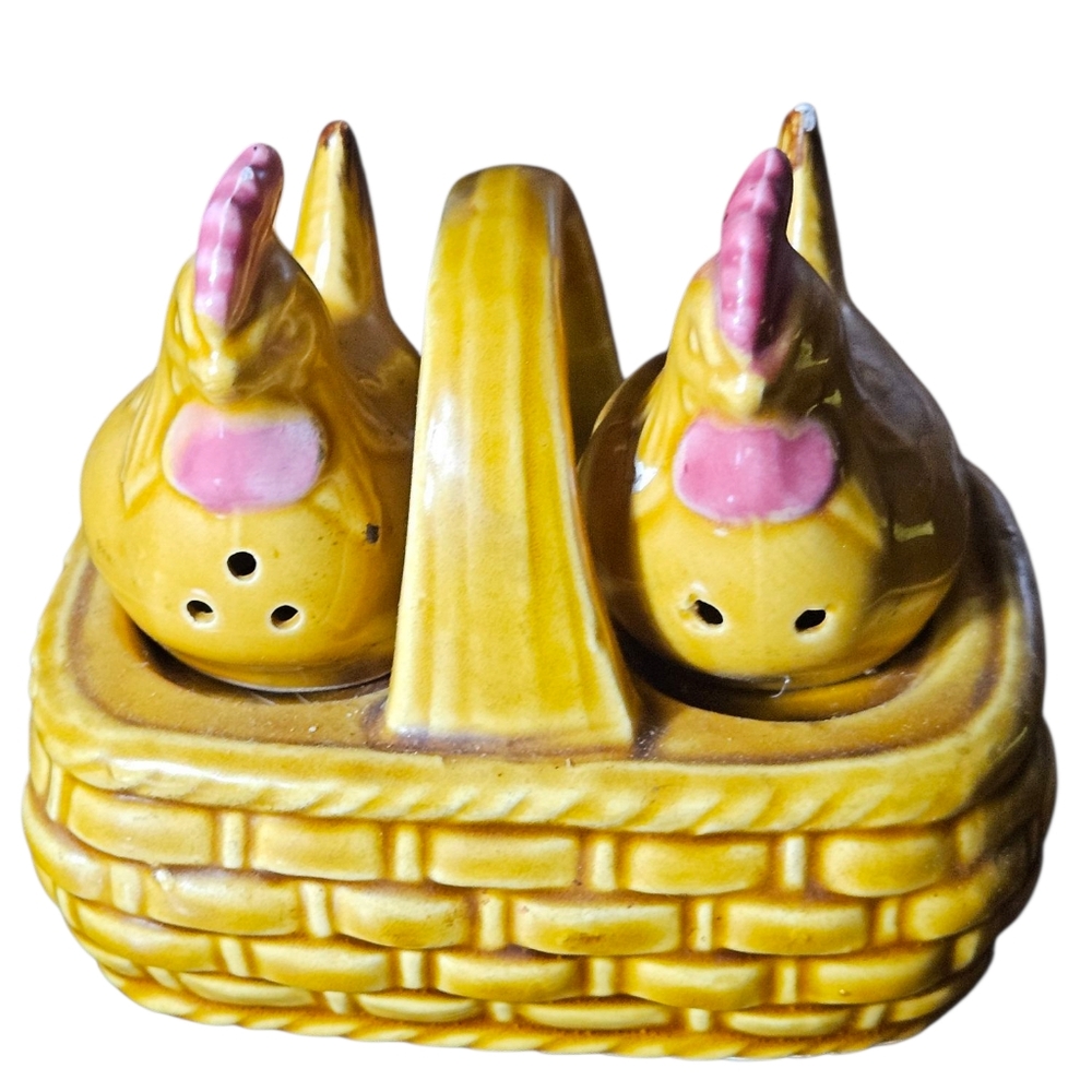 Yellow Chicken Salt and Pepper Shakers